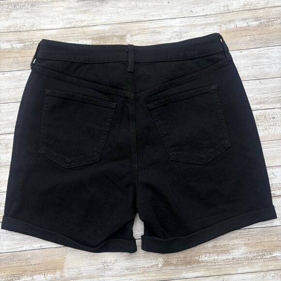Old Navy Short Sz 10 NWT Black Denim High Rise Wow Casual Normcore Classic - Picture 2 of 8